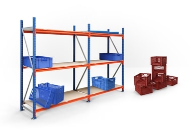 Regale für die Lagerung von Transportboxen und Industrieboxen
