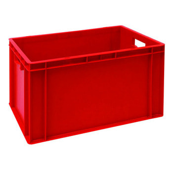 Eurobehälter, Größe 6, 320 x 400 x 600 mm (HxBxT), rot Eurobehälter, Größe 6, 320 x 400 x 600 mm (HxBxT), rot