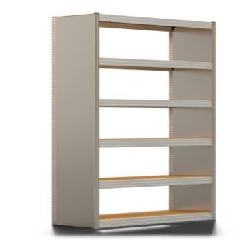 Archivregal mit Holzböden - Seitenwand - 6 Ebenen - 250 kg - 2.075 x 1.695 x 600 mm (HxBxT) - Grundregal - verzinkt - Steckregal BERT Archivregal mit Holzböden - Seitenwand - 6 Ebenen - 250 kg - 2.075 x 1.695 x 600 mm (HxBxT) - Grundregal - verzinkt - Steckregal BERT