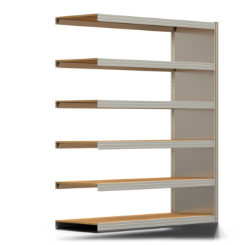 Archivregal mit Holzböden - Seitenwand - 6 Ebenen - 250 kg - 2.075 x 1.695 x 600 mm (HxBxT) - Anbauregal - verzinkt - Steckregal BERT Archivregal mit Holzböden - Seitenwand - 6 Ebenen - 250 kg - 2.075 x 1.695 x 600 mm (HxBxT) - Anbauregal - verzinkt - Steckregal BERT