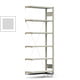 Büroregal mit Tiefenriegel - 150 kg - 2.000 x 875 x 300 mm - 6 Böden - 5 Ordnerebenen - Anbauregal - lichtgrau - Steckregal BERT Büroregal mit Tiefenriegel - 150 kg - 2.000 x 875 x 300 mm - 6 Böden - 5 Ordnerebenen - Anbauregal - lichtgrau - Steckregal BERT
