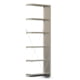 Fachbodenregal mit Seitenwand - 150 kg - 2.500 x 875 x 300 mm (HxBxT) - Anbauregal - 6 Böden - verzinkt - Lagerregal - Steckregal - BERT Fachbodenregal mit Seitenwand - 150 kg - 2.500 x 875 x 300 mm (HxBxT) - Anbauregal - 6 Böden - verzinkt - Lagerregal - Steckregal - BERT