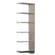 Fachbodenregal mit Seitenwand - 150 kg - 2.500 x 875 x 400 mm (HxBxT) - Anbauregal - 6 Böden - verzinkt - Lagerregal - Steckregal - BERT Fachbodenregal mit Seitenwand - 150 kg - 2.500 x 875 x 400 mm (HxBxT) - Anbauregal - 6 Böden - verzinkt - Lagerregal - Steckregal - BERT