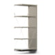 Fachbodenregal mit Seitenwand - 250 kg - 2.000 x 875 x 500 mm (HxBxT) - Anbauregal - 5 Böden - verzinkt - Lagerregal - Steckregal - BERT Fachbodenregal mit Seitenwand - 250 kg - 2.000 x 875 x 500 mm (HxBxT) - Anbauregal - 5 Böden - verzinkt - Lagerregal - Steckregal - BERT