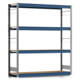 Weitspannregal EMIL - 2.000 x 1.750 x 500 mm (HxBxT) - Fachlast 400 kg - Holzböden - Lagerregal - Grundregal Weitspannregal EMIL - 2.000 x 1.750 x 500 mm (HxBxT) - Fachlast 400 kg - Holzböden - Lagerregal - Grundregal