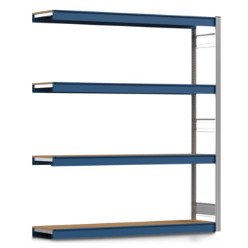 Weitspannregal EMIL - 2.000 x 1.750 x 400 mm (HxBxT) - Fachlast 400 kg - Holzböden - Lagerregal - Anbauregal Weitspannregal EMIL - 2.000 x 1.750 x 400 mm (HxBxT) - Fachlast 400 kg - Holzböden - Lagerregal - Anbauregal