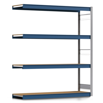 Weitspannregal EMIL - 2.000 x 1.750 x 500 mm (HxBxT) - Fachlast 400 kg - Holzböden - Lagerregal - Anbauregal Weitspannregal EMIL - 2.000 x 1.750 x 500 mm (HxBxT) - Fachlast 400 kg - Holzböden - Lagerregal - Anbauregal