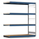 Weitspannregal EMIL - 2.000 x 1.750 x 800 mm (HxBxT) - Fachlast 400 kg - Holzböden - Lagerregal - Anbauregal Weitspannregal EMIL - 2.000 x 1.750 x 800 mm (HxBxT) - Fachlast 400 kg - Holzböden - Lagerregal - Anbauregal