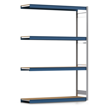 Weitspannregal EMIL - 2.500 x 1.750 x 500 mm (HxBxT) - Fachlast 400 kg - Holzböden - Lagerregal - Anbauregal Weitspannregal EMIL - 2.500 x 1.750 x 500 mm (HxBxT) - Fachlast 400 kg - Holzböden - Lagerregal - Anbauregal