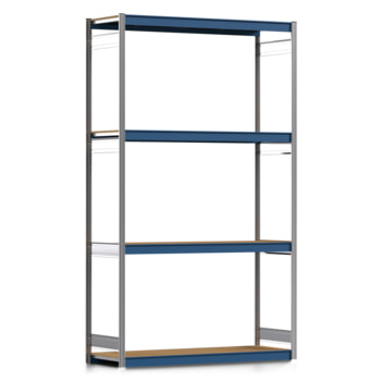 Weitspannregal EMIL - 3.000 x 1.750 x 600 mm (HxBxT) - Fachlast 400 kg - Holzböden - Lagerregal - Grundregal Weitspannregal EMIL - 3.000 x 1.750 x 600 mm (HxBxT) - Fachlast 400 kg - Holzböden - Lagerregal - Grundregal