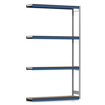 Weitspannregal EMIL - 3.000 x 1.750 x 400 mm (HxBxT) - Fachlast 400 kg - Holzböden - Lagerregal - Anbauregal Weitspannregal EMIL - 3.000 x 1.750 x 400 mm (HxBxT) - Fachlast 400 kg - Holzböden - Lagerregal - Anbauregal