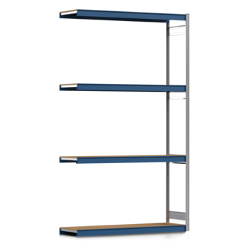 Weitspannregal EMIL - 3.000 x 1.750 x 500 mm (HxBxT) - Fachlast 400 kg - Holzböden - Lagerregal - Anbauregal Weitspannregal EMIL - 3.000 x 1.750 x 500 mm (HxBxT) - Fachlast 400 kg - Holzböden - Lagerregal - Anbauregal