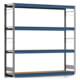 Weitspannregal EMIL - 2.000 x 2.010 x 500 mm (HxBxT) - Fachlast 400 kg - Holzböden - Lagerregal - Grundregal Weitspannregal EMIL - 2.000 x 2.010 x 500 mm (HxBxT) - Fachlast 400 kg - Holzböden - Lagerregal - Grundregal