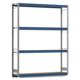 Weitspannregal EMIL - 2.500 x 2.010 x 400 mm (HxBxT) - Fachlast 400 kg - Holzböden - Lagerregal - Grundregal Weitspannregal EMIL - 2.500 x 2.010 x 400 mm (HxBxT) - Fachlast 400 kg - Holzböden - Lagerregal - Grundregal
