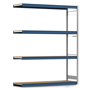 Weitspannregal EMIL - 2.500 x 2.010 x 600 mm (HxBxT) - Fachlast 400 kg - Holzböden - Lagerregal - Anbauregal Weitspannregal EMIL - 2.500 x 2.010 x 600 mm (HxBxT) - Fachlast 400 kg - Holzböden - Lagerregal - Anbauregal