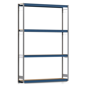 Weitspannregal EMIL - 3.000 x 2.010 x 400 mm (HxBxT) - Fachlast 400 kg - Holzböden - Lagerregal - Grundregal Weitspannregal EMIL - 3.000 x 2.010 x 400 mm (HxBxT) - Fachlast 400 kg - Holzböden - Lagerregal - Grundregal