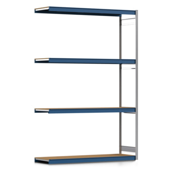 Weitspannregal EMIL - 3.000 x 2.010 x 600 mm (HxBxT) - Fachlast 400 kg - Holzböden - Lagerregal - Anbauregal Weitspannregal EMIL - 3.000 x 2.010 x 600 mm (HxBxT) - Fachlast 400 kg - Holzböden - Lagerregal - Anbauregal