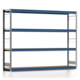 Weitspannregal EMIL - 2.000 x 2.570 x 500 mm (HxBxT) - Fachlast 400 kg - Holzböden - Lagerregal - Grundregal Weitspannregal EMIL - 2.000 x 2.570 x 500 mm (HxBxT) - Fachlast 400 kg - Holzböden - Lagerregal - Grundregal