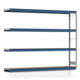 Weitspannregal EMIL - 2.000 x 2.570 x 400 mm (HxBxT) - Fachlast 400 kg - Holzböden - Lagerregal - Anbauregal Weitspannregal EMIL - 2.000 x 2.570 x 400 mm (HxBxT) - Fachlast 400 kg - Holzböden - Lagerregal - Anbauregal