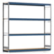 Weitspannregal EMIL - 2.500 x 2.570 x 600 mm (HxBxT) - Fachlast 400 kg - Holzböden - Lagerregal - Grundregal Weitspannregal EMIL - 2.500 x 2.570 x 600 mm (HxBxT) - Fachlast 400 kg - Holzböden - Lagerregal - Grundregal