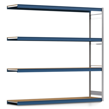 Weitspannregal EMIL - 2.500 x 2.570 x 600 mm (HxBxT) - Fachlast 400 kg - Holzböden - Lagerregal - Anbauregal Weitspannregal EMIL - 2.500 x 2.570 x 600 mm (HxBxT) - Fachlast 400 kg - Holzböden - Lagerregal - Anbauregal