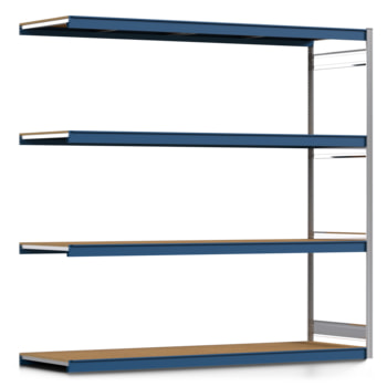 Weitspannregal EMIL - 2.500 x 2.570 x 800 mm (HxBxT) - Fachlast 400 kg - Holzböden - Lagerregal - Anbauregal Weitspannregal EMIL - 2.500 x 2.570 x 800 mm (HxBxT) - Fachlast 400 kg - Holzböden - Lagerregal - Anbauregal