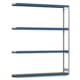Weitspannregal EMIL - 3.000 x 2.570 x 400 mm (HxBxT) - Fachlast 400 kg - Holzböden - Lagerregal - Anbauregal Weitspannregal EMIL - 3.000 x 2.570 x 400 mm (HxBxT) - Fachlast 400 kg - Holzböden - Lagerregal - Anbauregal