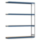 Weitspannregal EMIL - 3.000 x 2.570 x 500 mm (HxBxT) - Fachlast 400 kg - Holzböden - Lagerregal - Anbauregal Weitspannregal EMIL - 3.000 x 2.570 x 500 mm (HxBxT) - Fachlast 400 kg - Holzböden - Lagerregal - Anbauregal