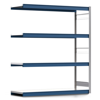 Weitspannregal EMIL - 2.000 x 1.750 x 600 mm (HxBxT) - Fachlast 400 kg - Anbauregal - Stahlfachböden - Lagerregal Weitspannregal EMIL - 2.000 x 1.750 x 600 mm (HxBxT) - Fachlast 400 kg - Anbauregal - Stahlfachböden - Lagerregal