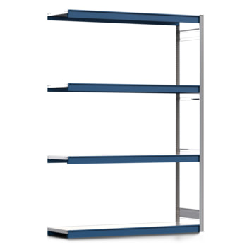 Weitspannregal EMIL - 2.500 x 1.750 x 500 mm (HxBxT) - Fachlast 400 kg - Anbauregal - Stahlfachböden - Lagerregal Weitspannregal EMIL - 2.500 x 1.750 x 500 mm (HxBxT) - Fachlast 400 kg - Anbauregal - Stahlfachböden - Lagerregal