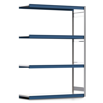 Weitspannregal EMIL - 2.500 x 1.750 x 600 mm (HxBxT) - Fachlast 400 kg - Anbauregal - Stahlfachböden - Lagerregal Weitspannregal EMIL - 2.500 x 1.750 x 600 mm (HxBxT) - Fachlast 400 kg - Anbauregal - Stahlfachböden - Lagerregal
