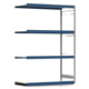Weitspannregal EMIL - 2.500 x 1.750 x 800 mm (HxBxT) - Fachlast 400 kg - Anbauregal - Stahlfachböden - Lagerregal Weitspannregal EMIL - 2.500 x 1.750 x 800 mm (HxBxT) - Fachlast 400 kg - Anbauregal - Stahlfachböden - Lagerregal