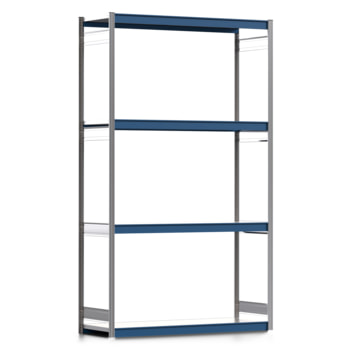 Weitspannregal EMIL - 3.000 x 1.750 x 600 mm (HxBxT) - Fachlast 400 kg - Grundregal - Stahlfachböden - Lagerregal Weitspannregal EMIL - 3.000 x 1.750 x 600 mm (HxBxT) - Fachlast 400 kg - Grundregal - Stahlfachböden - Lagerregal