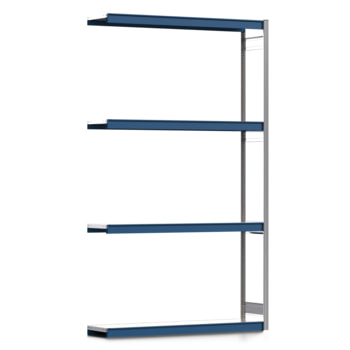 Weitspannregal EMIL - 3.000 x 1.750 x 400 mm (HxBxT) - Fachlast 400 kg - Anbauregal - Stahlfachböden - Lagerregal Weitspannregal EMIL - 3.000 x 1.750 x 400 mm (HxBxT) - Fachlast 400 kg - Anbauregal - Stahlfachböden - Lagerregal