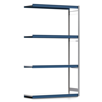 Weitspannregal EMIL - 3.000 x 1.750 x 600 mm (HxBxT) - Fachlast 400 kg - Anbauregal - Stahlfachböden - Lagerregal Weitspannregal EMIL - 3.000 x 1.750 x 600 mm (HxBxT) - Fachlast 400 kg - Anbauregal - Stahlfachböden - Lagerregal