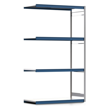 Weitspannregal EMIL - 3.000 x 1.750 x 800 mm (HxBxT) - Fachlast 400 kg - Anbauregal - Stahlfachböden - Lagerregal Weitspannregal EMIL - 3.000 x 1.750 x 800 mm (HxBxT) - Fachlast 400 kg - Anbauregal - Stahlfachböden - Lagerregal