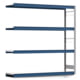 Weitspannregal EMIL - 2.000 x 2.010 x 500 mm (HxBxT) - Fachlast 400 kg - Anbauregal - Stahlfachböden - Lagerregal Weitspannregal EMIL - 2.000 x 2.010 x 500 mm (HxBxT) - Fachlast 400 kg - Anbauregal - Stahlfachböden - Lagerregal