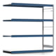 Weitspannregal EMIL - 2.000 x 2.010 x 800 mm (HxBxT) - Fachlast 400 kg - Anbauregal - Stahlfachböden - Lagerregal Weitspannregal EMIL - 2.000 x 2.010 x 800 mm (HxBxT) - Fachlast 400 kg - Anbauregal - Stahlfachböden - Lagerregal