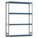 Weitspannregal EMIL - 2.500 x 2.010 x 400 mm (HxBxT) - Fachlast 400 kg - Grundregal - Stahlfachböden - Lagerregal Weitspannregal EMIL - 2.500 x 2.010 x 400 mm (HxBxT) - Fachlast 400 kg - Grundregal - Stahlfachböden - Lagerregal