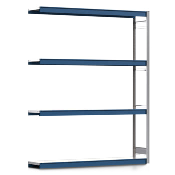 Weitspannregal EMIL - 2.500 x 2.010 x 400 mm (HxBxT) - Fachlast 400 kg - Anbauregal - Stahlfachböden - Lagerregal Weitspannregal EMIL - 2.500 x 2.010 x 400 mm (HxBxT) - Fachlast 400 kg - Anbauregal - Stahlfachböden - Lagerregal