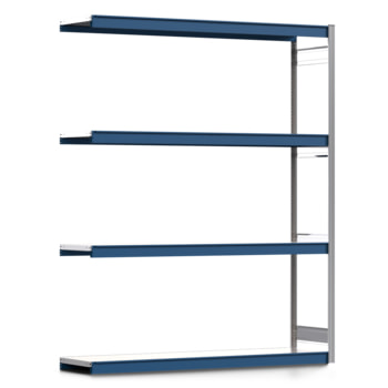 Weitspannregal EMIL - 2.500 x 2.010 x 500 mm (HxBxT) - Fachlast 400 kg - Anbauregal - Stahlfachböden - Lagerregal Weitspannregal EMIL - 2.500 x 2.010 x 500 mm (HxBxT) - Fachlast 400 kg - Anbauregal - Stahlfachböden - Lagerregal