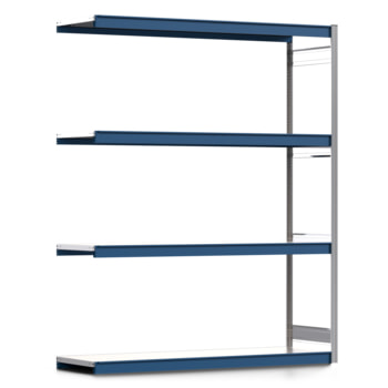 Weitspannregal EMIL - 2.500 x 2.010 x 600 mm (HxBxT) - Fachlast 400 kg - Anbauregal - Stahlfachböden - Lagerregal Weitspannregal EMIL - 2.500 x 2.010 x 600 mm (HxBxT) - Fachlast 400 kg - Anbauregal - Stahlfachböden - Lagerregal