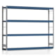 Weitspannregal EMIL - 2.000 x 2.570 x 400 mm (HxBxT) - Fachlast 400 kg - Grundregal - Stahlfachböden - Lagerregal Weitspannregal EMIL - 2.000 x 2.570 x 400 mm (HxBxT) - Fachlast 400 kg - Grundregal - Stahlfachböden - Lagerregal
