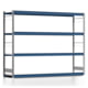 Weitspannregal EMIL - 2.000 x 2.570 x 600 mm (HxBxT) - Fachlast 400 kg - Grundregal - Stahlfachböden - Lagerregal Weitspannregal EMIL - 2.000 x 2.570 x 600 mm (HxBxT) - Fachlast 400 kg - Grundregal - Stahlfachböden - Lagerregal