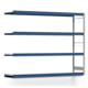 Weitspannregal EMIL - 2.000 x 2.570 x 600 mm (HxBxT) - Fachlast 400 kg - Anbauregal - Stahlfachböden - Lagerregal Weitspannregal EMIL - 2.000 x 2.570 x 600 mm (HxBxT) - Fachlast 400 kg - Anbauregal - Stahlfachböden - Lagerregal