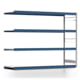 Weitspannregal EMIL - 2.000 x 2.570 x 800 mm (HxBxT) - Fachlast 400 kg - Anbauregal - Stahlfachböden - Lagerregal Weitspannregal EMIL - 2.000 x 2.570 x 800 mm (HxBxT) - Fachlast 400 kg - Anbauregal - Stahlfachböden - Lagerregal