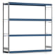 Weitspannregal EMIL - 2.500 x 2.570 x 600 mm (HxBxT) - Fachlast 400 kg - Grundregal - Stahlfachböden - Lagerregal Weitspannregal EMIL - 2.500 x 2.570 x 600 mm (HxBxT) - Fachlast 400 kg - Grundregal - Stahlfachböden - Lagerregal