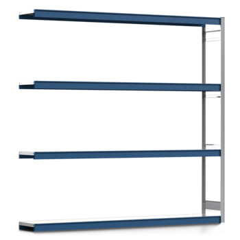 Weitspannregal EMIL - 2.500 x 2.570 x 400 mm (HxBxT) - Fachlast 400 kg - Anbauregal - Stahlfachböden - Lagerregal Weitspannregal EMIL - 2.500 x 2.570 x 400 mm (HxBxT) - Fachlast 400 kg - Anbauregal - Stahlfachböden - Lagerregal