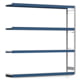 Weitspannregal EMIL - 2.500 x 2.570 x 500 mm (HxBxT) - Fachlast 400 kg - Anbauregal - Stahlfachböden - Lagerregal Weitspannregal EMIL - 2.500 x 2.570 x 500 mm (HxBxT) - Fachlast 400 kg - Anbauregal - Stahlfachböden - Lagerregal