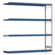 Weitspannregal EMIL - 2.500 x 2.570 x 600 mm (HxBxT) - Fachlast 400 kg - Anbauregal - Stahlfachböden - Lagerregal Weitspannregal EMIL - 2.500 x 2.570 x 600 mm (HxBxT) - Fachlast 400 kg - Anbauregal - Stahlfachböden - Lagerregal